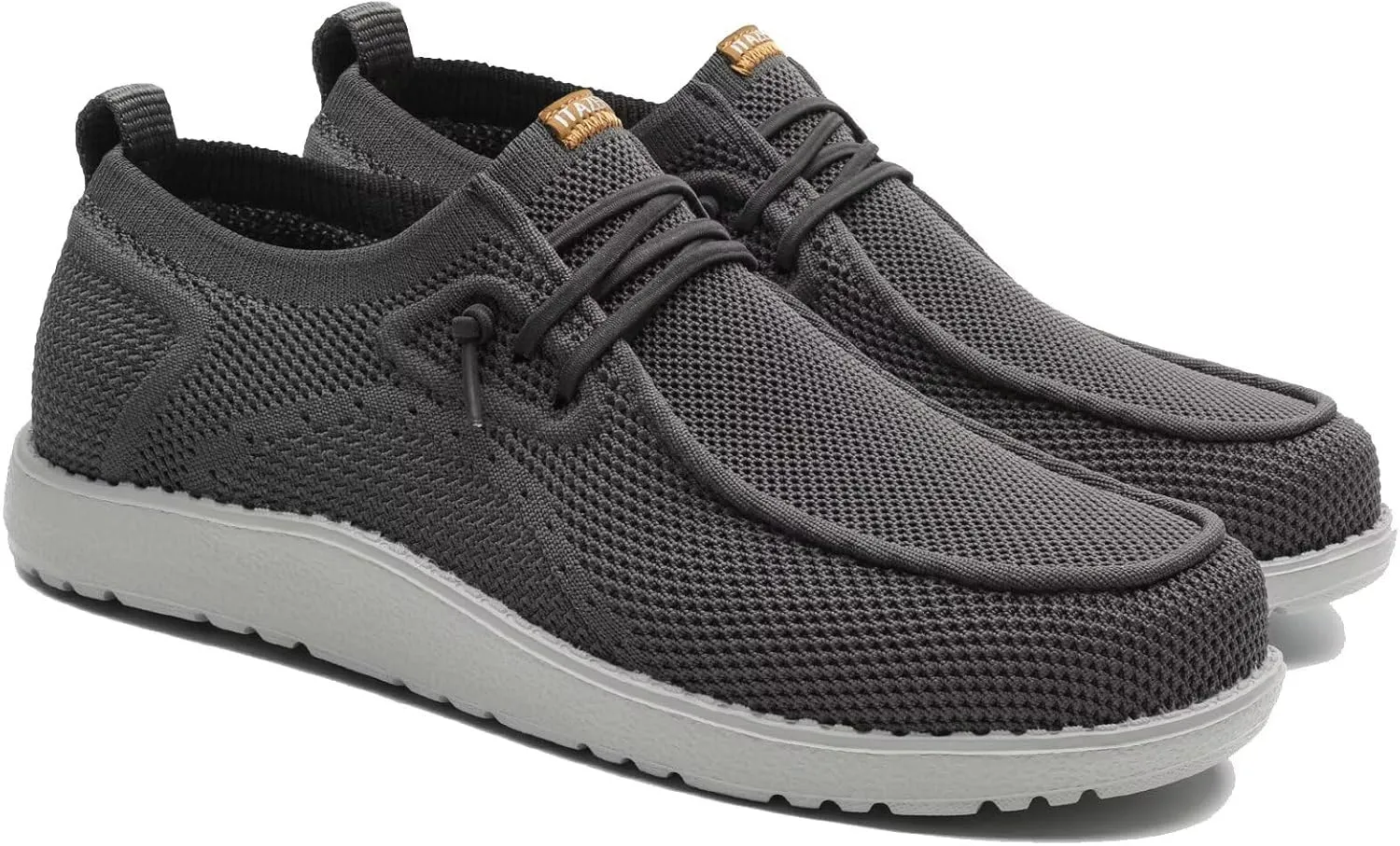 1TAZERO Wide-Shoes for Men-Slip on Walking-Loafers Casual-Shoes - Wide Width Comfortable Orthopedic Shoes for Men with Arch Support for Plantar Fasciitis