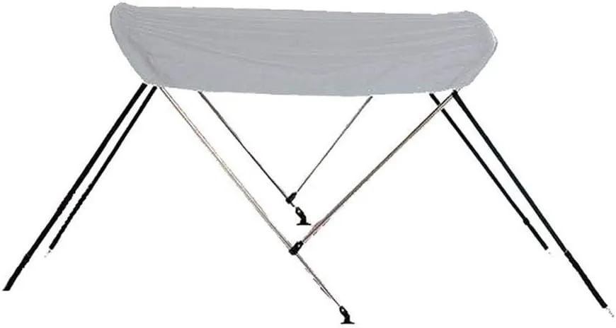7.6 oz Gray 2 Bow Round Tube Boat Bimini TOP Sunshade Compatible for AB INFLATABLES Oceanus 11 VST 2010-2017