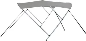 7.6 oz Gray 3 Bow Round Tube Boat Bimini TOP Sunshade Compatible for AB INFLATABLES Oceanus 15 VST 2010-2017