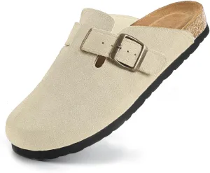 ADAMUMU Clogs for Womens Suede Clogs