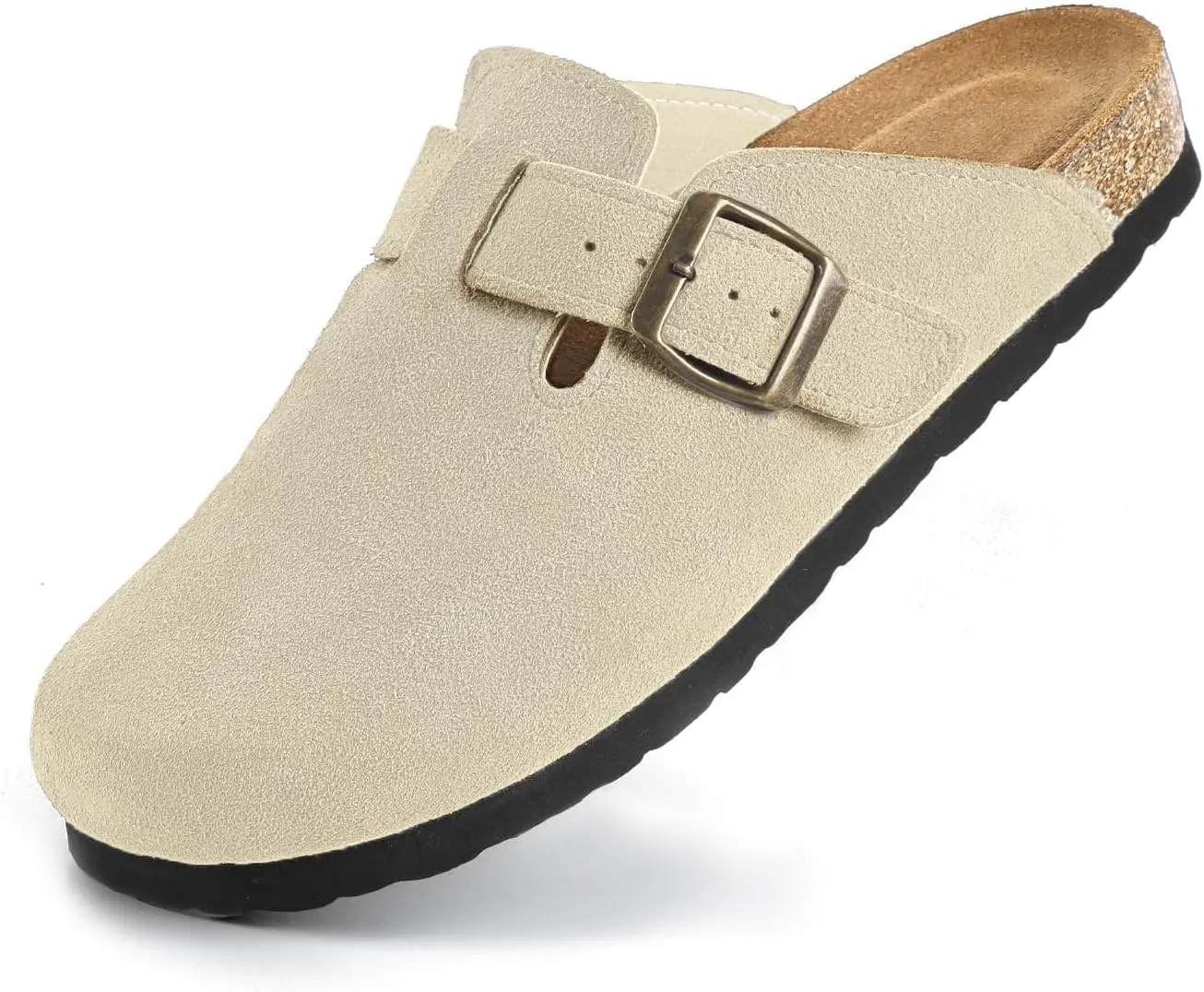 ADAMUMU Clogs for Womens Suede Clogs