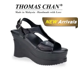 [Add to Cart RM199] Patent Leather Slingback Heels 4"inch [Cushioned Footbed Series]