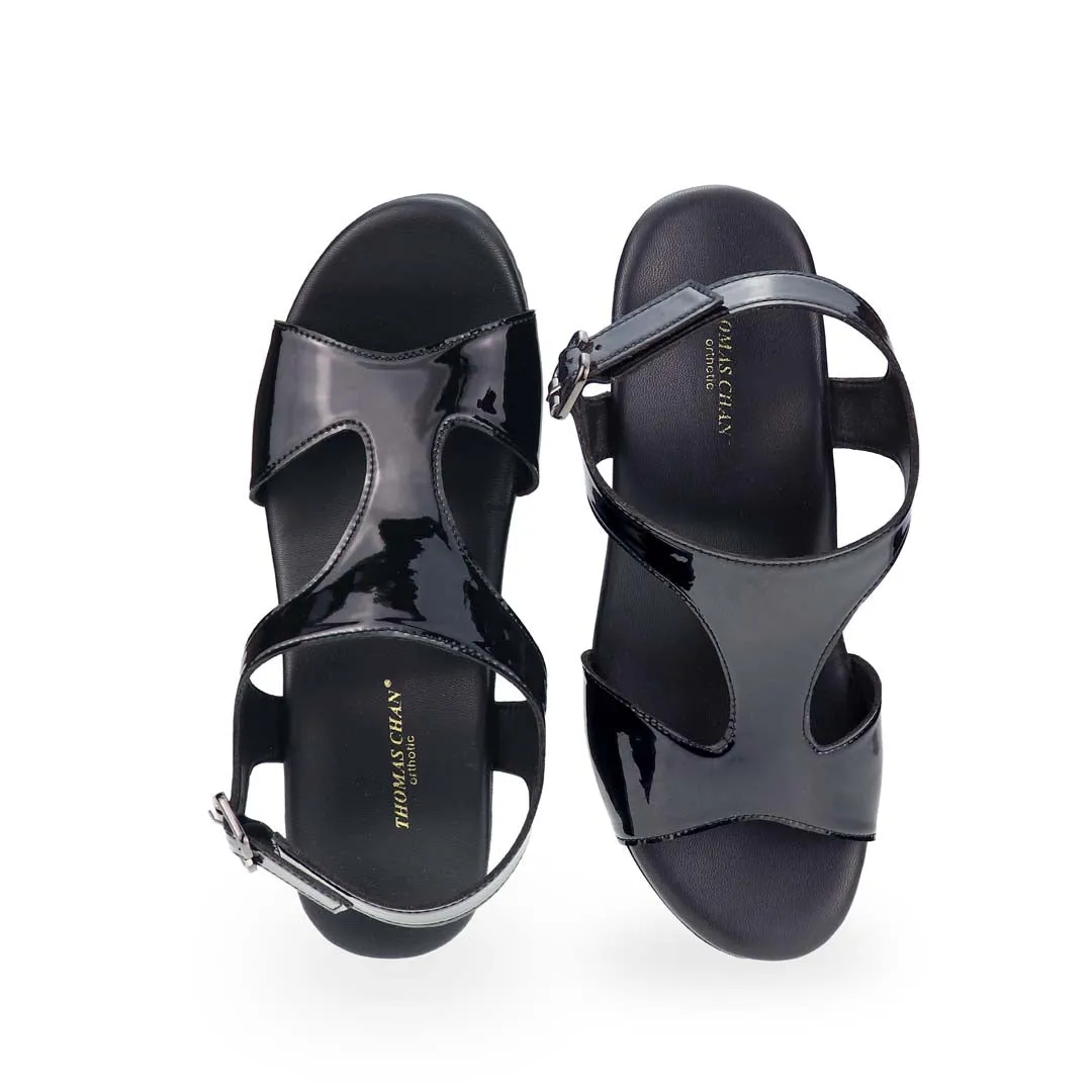 [Add to Cart RM199] Patent Leather Slingback Heels 4"inch [Cushioned Footbed Series]