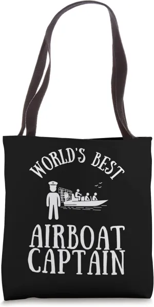 Airboat Swamp Hydroplane Fanboat Airboating Hover Boat Tote Bag