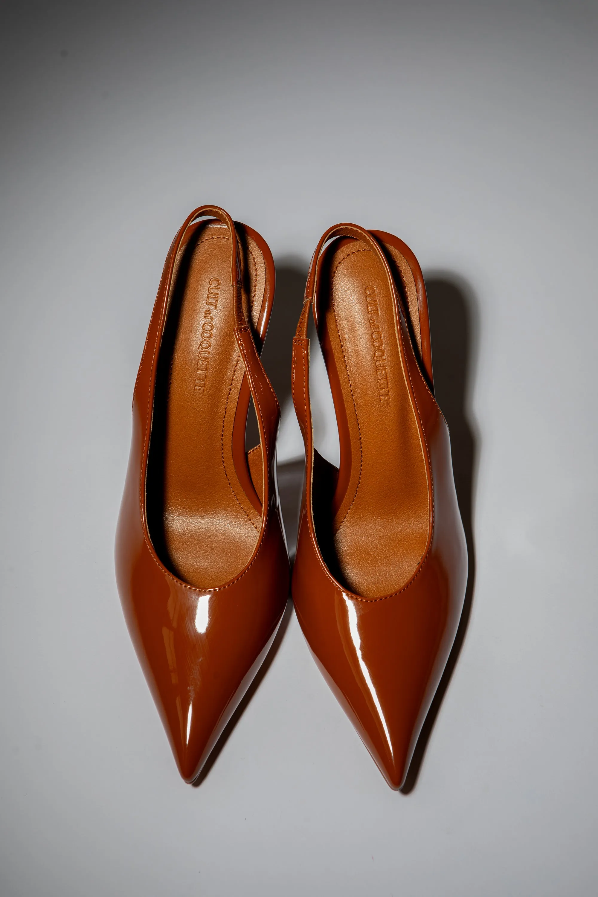 Alexandra Brown Patent Slingback 100 mm