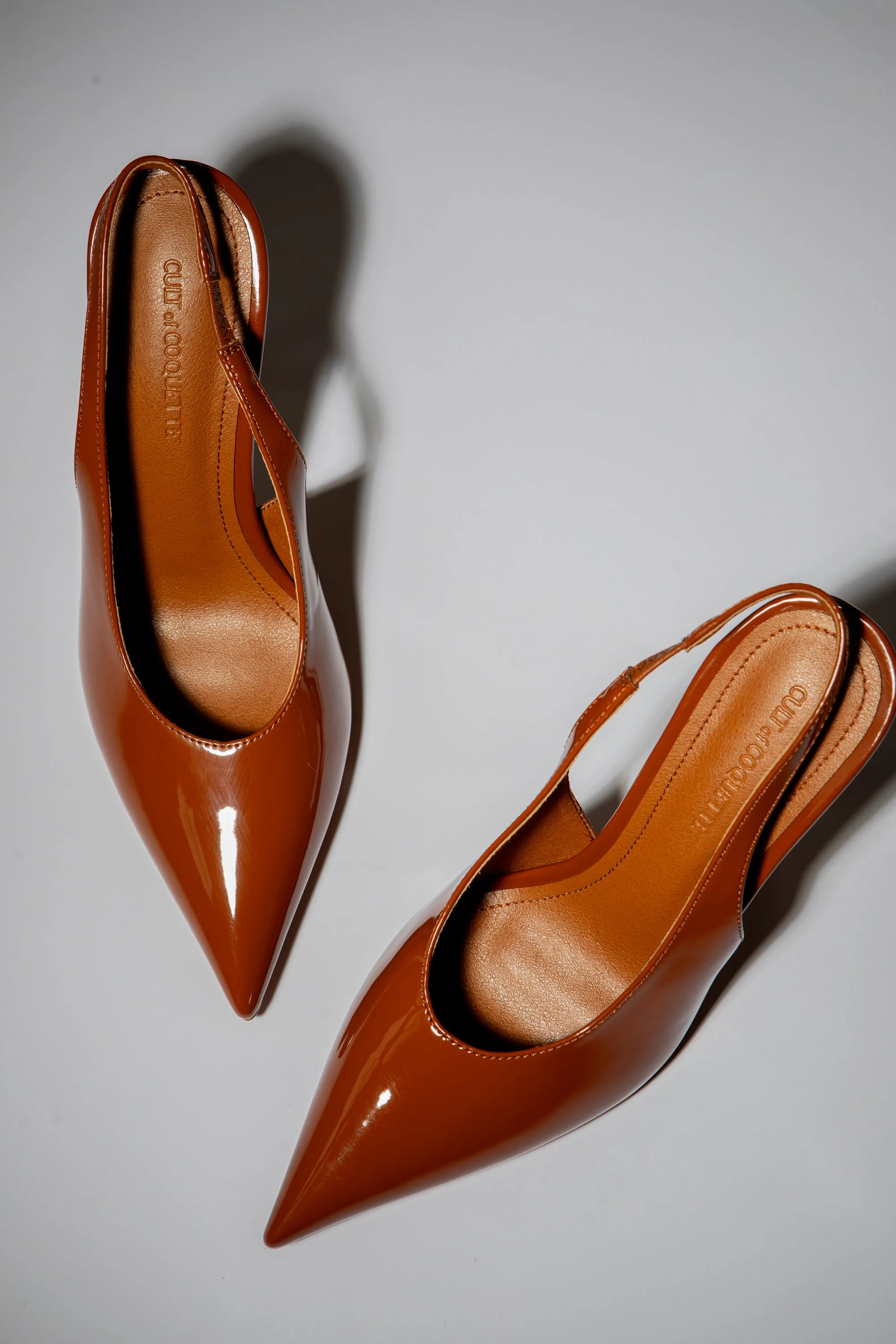 Alexandra Brown Patent Slingback 100 mm
