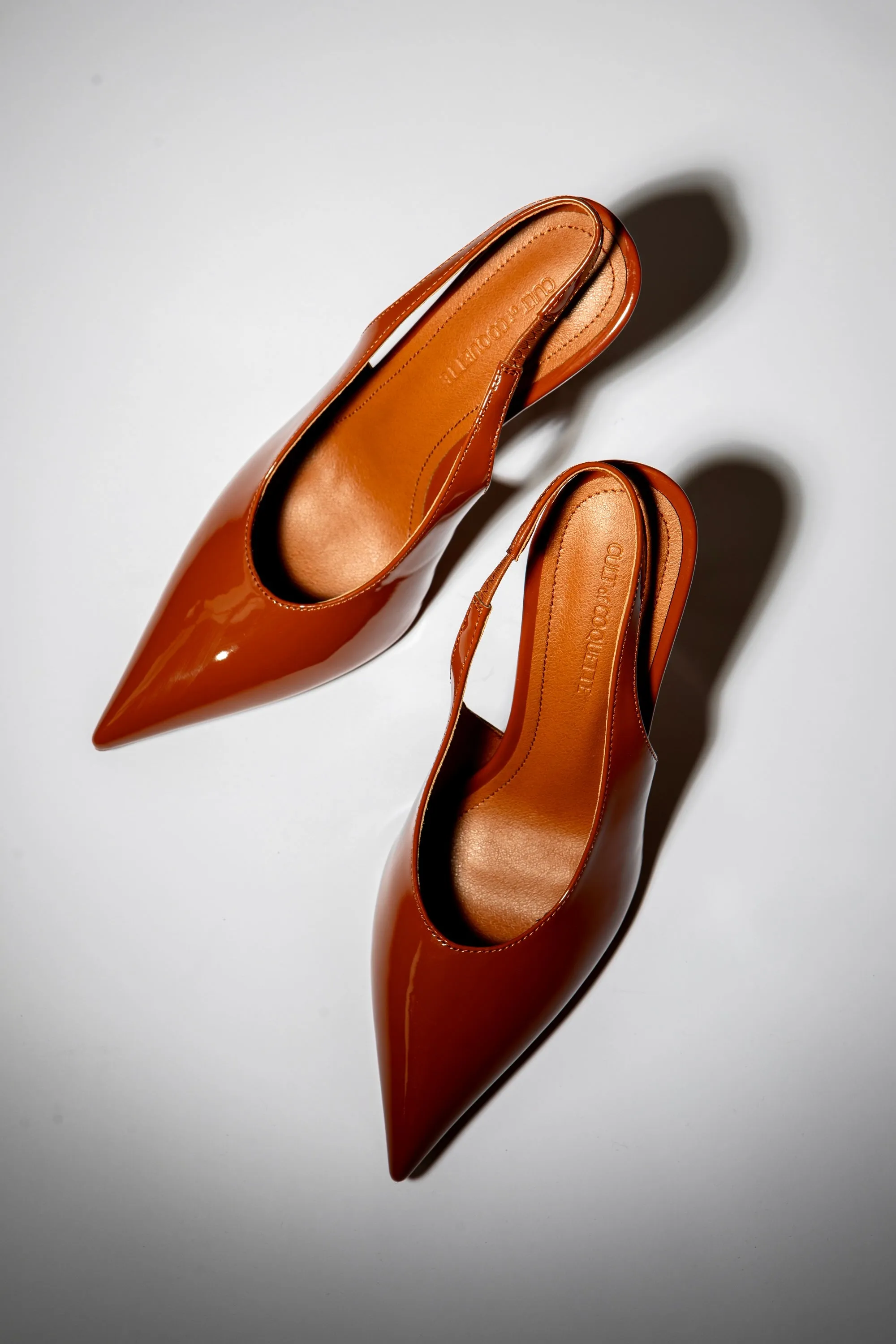Alexandra Brown Patent Slingback 100 mm