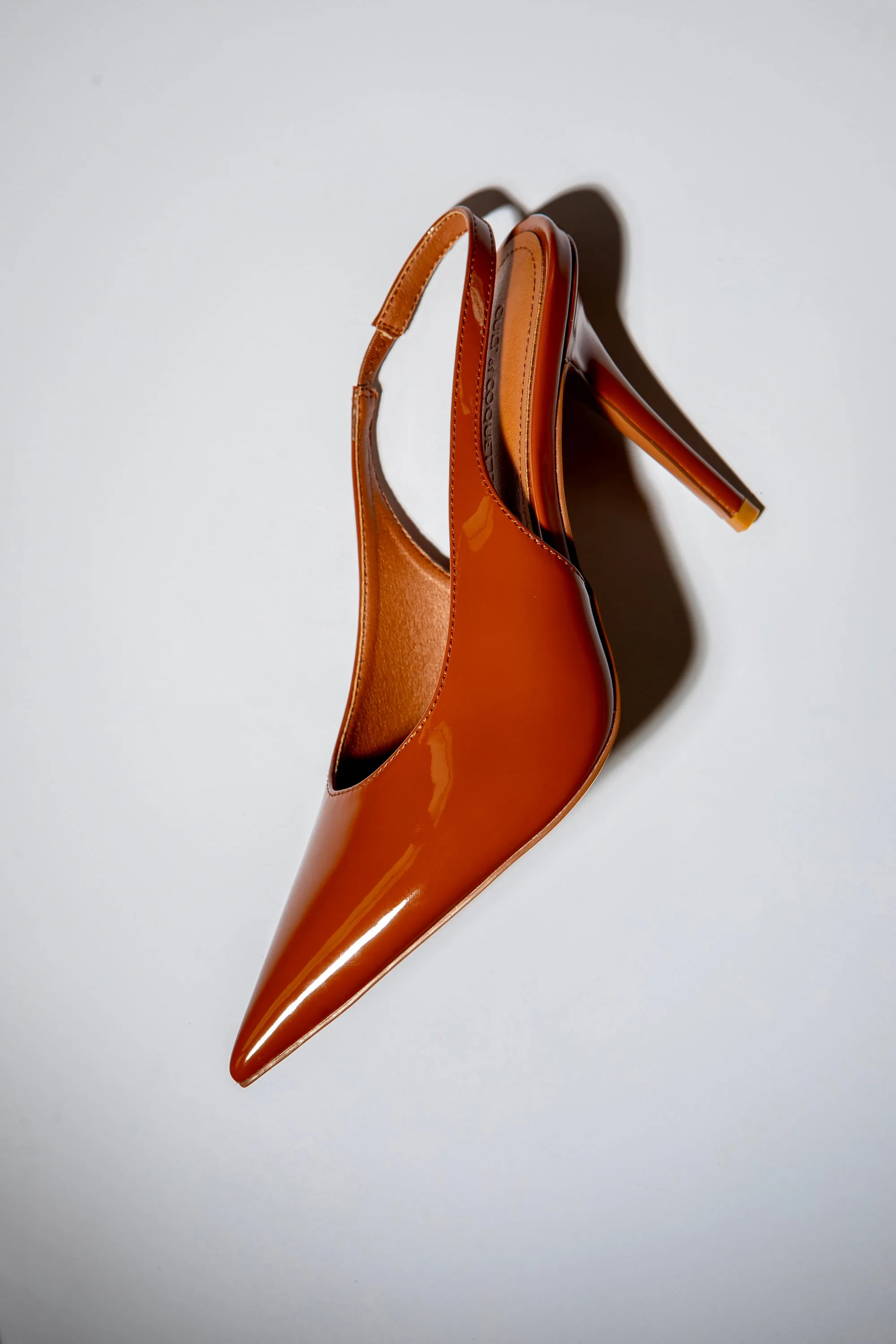 Alexandra Brown Patent Slingback 100 mm