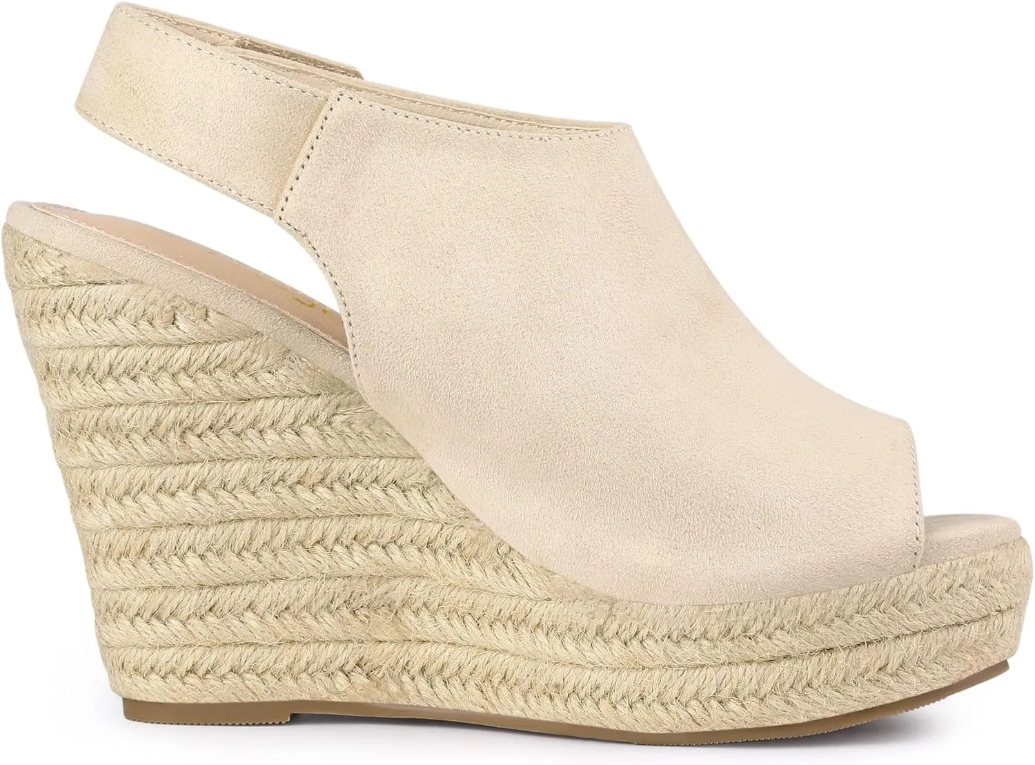 Allegra K Women's Espadrille Platform Heeled Wedges Sandals