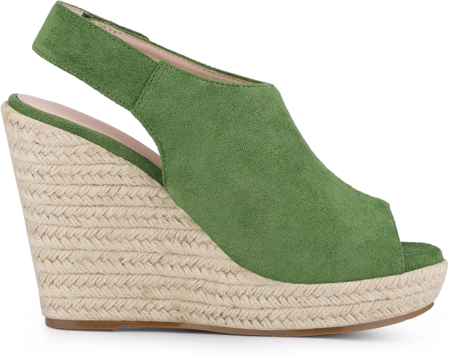 Allegra K Women's Espadrille Platform Heeled Wedges Sandals