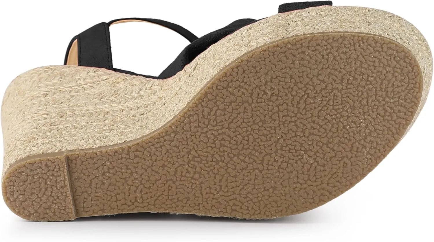 Allegra K Women's Platform Slingback Espadrille Wedge Heel Sandals