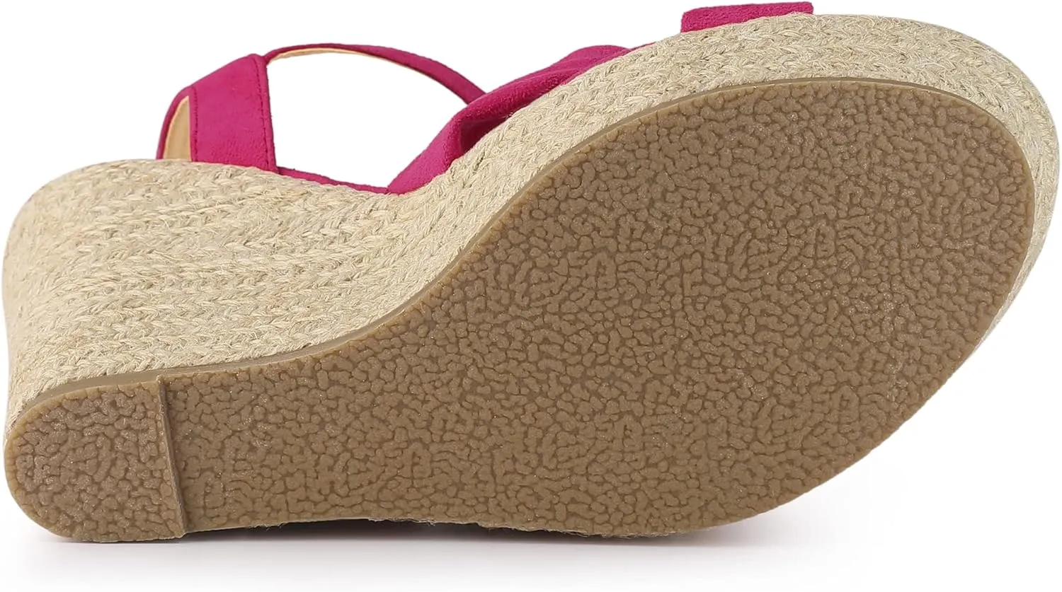 Allegra K Women's Platform Slingback Espadrille Wedge Heel Sandals