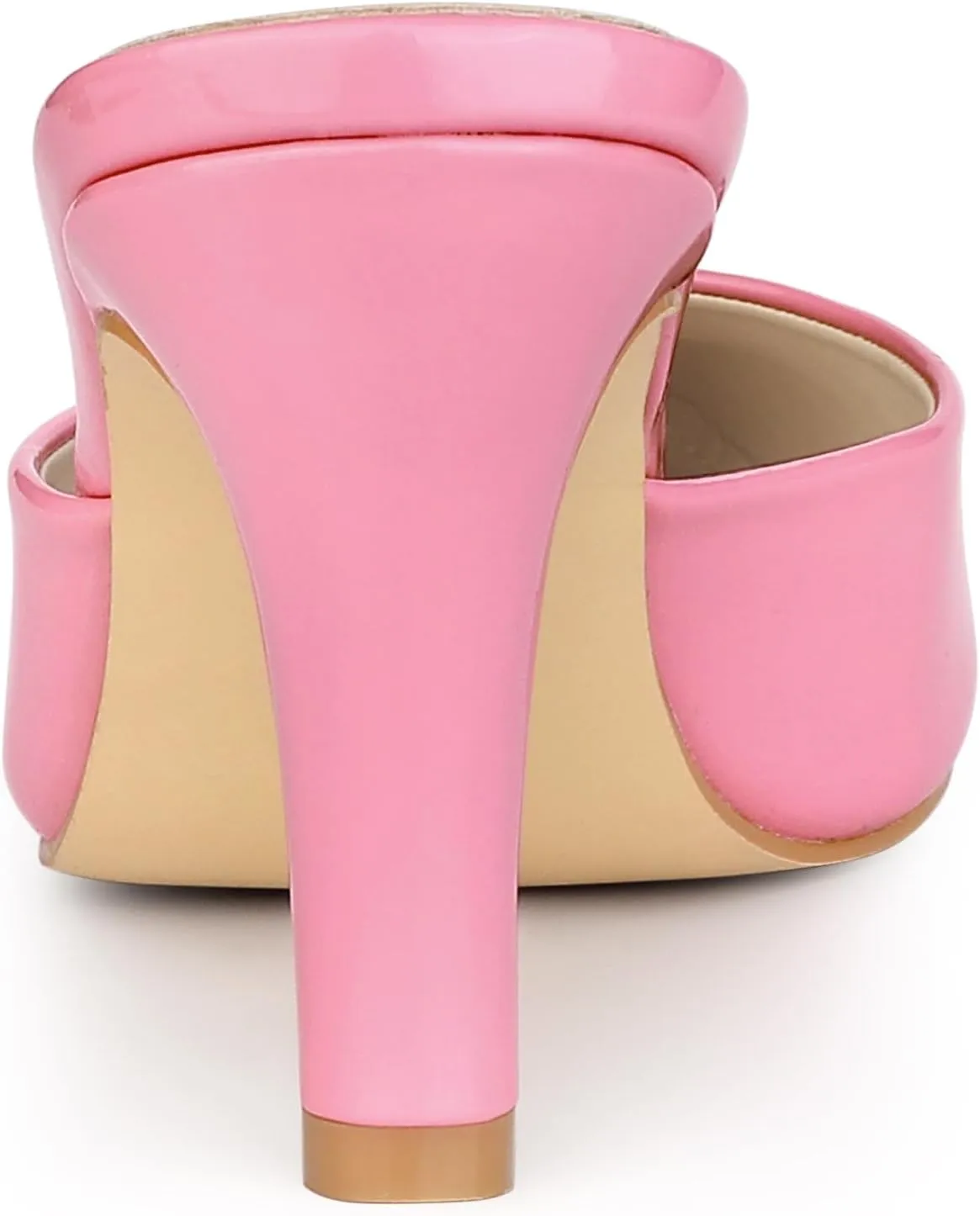 Allegra K Women's Pointed Toe Stiletto Heels Slide Mules