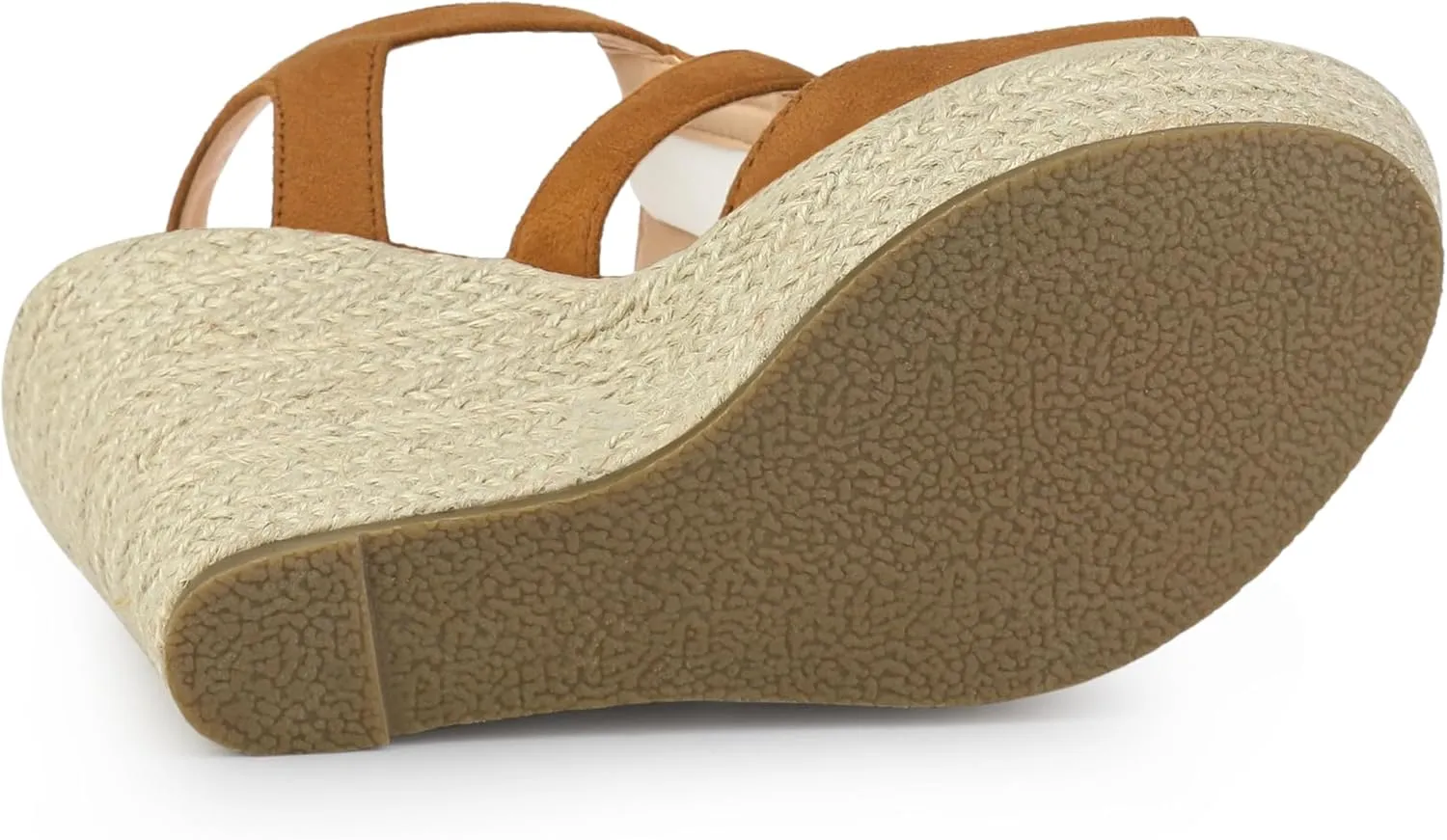 Allegra K Women's Wedges Zipper Sandals Platform Wedges Heels Sandals