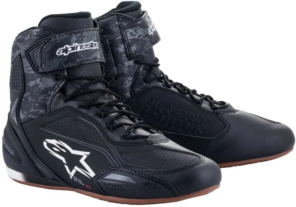 Alpinestars Ageless Mens Motorcycle Riding Shoes Black/Gray 8 USA