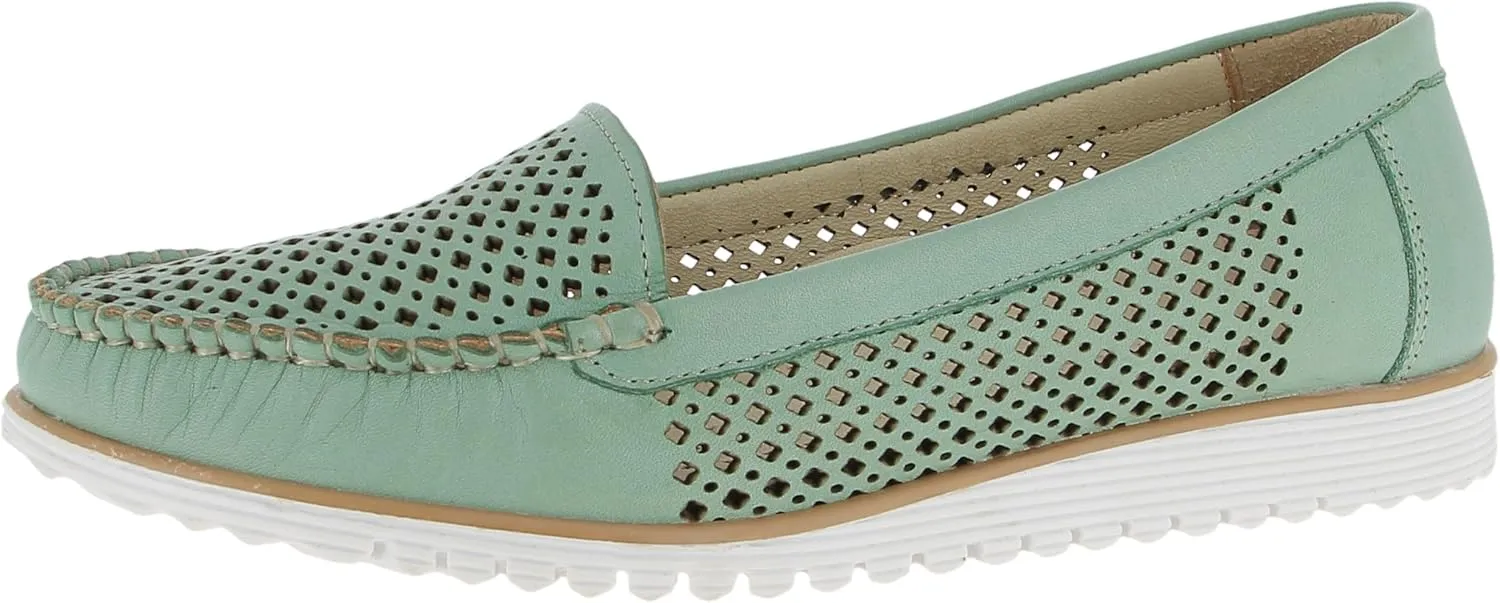 Andrea Conti Women's Moccasin, peppermint, 7 Women