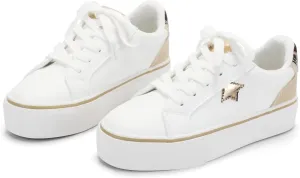 ANTLULU Girls’ Platform Canvas Shoes Low Top and High Top Canvas Sneakers Lace-up Fashion Casual Shoes for Girls