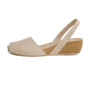 Avarcas Cork Wedge Cardona in Beige