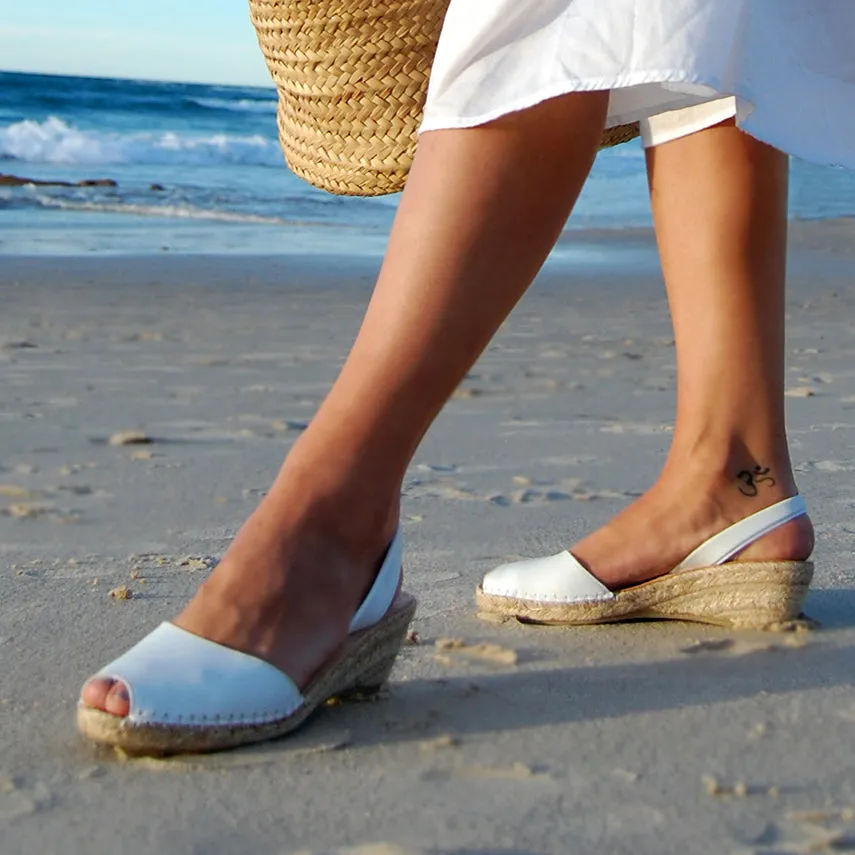 Avarcas Wedge Espadrilles Bosc in Taupe