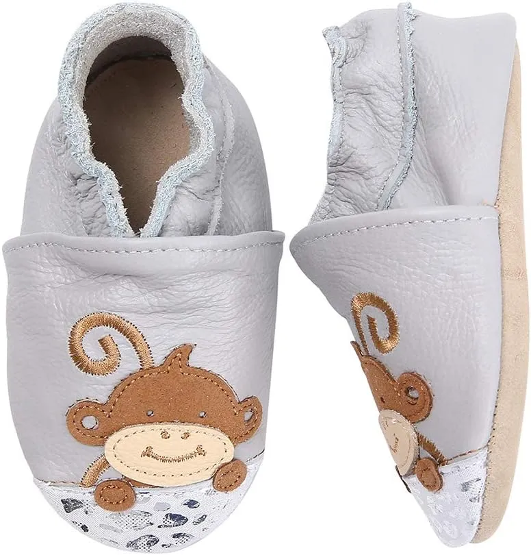 Baby Moccasins Soft Leather Toddler First Walker Shoes