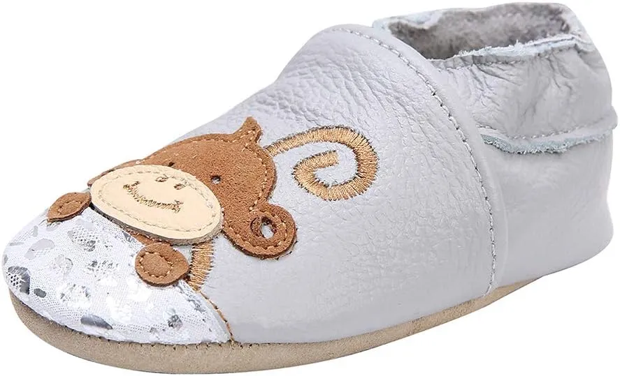 Baby Moccasins Soft Leather Toddler First Walker Shoes