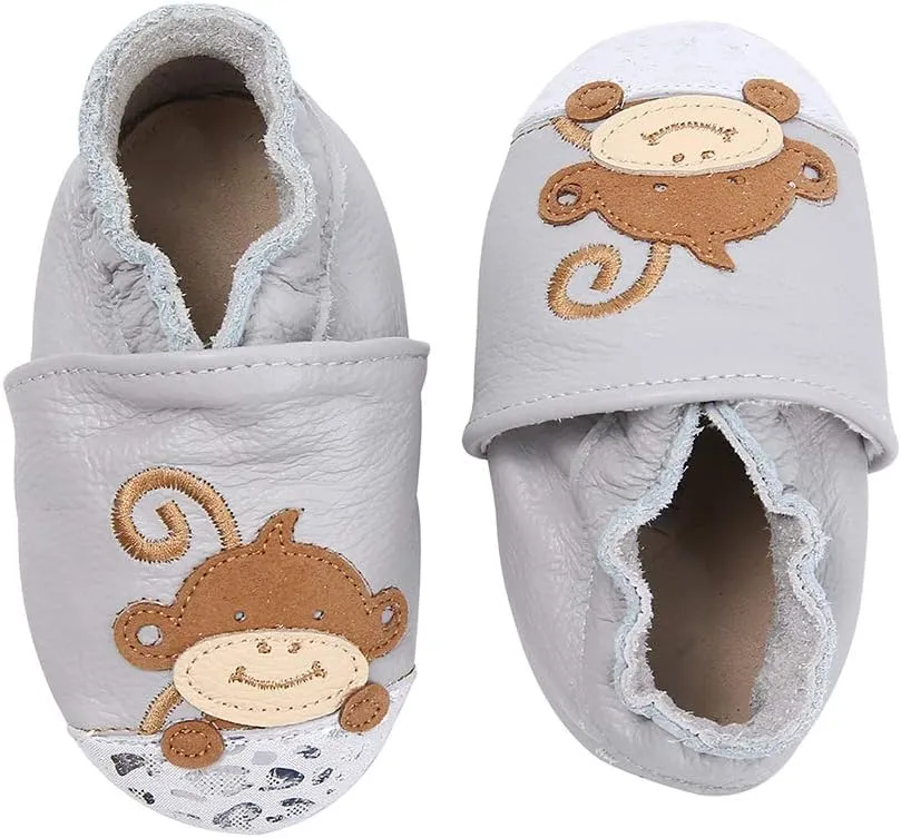 Baby Moccasins Soft Leather Toddler First Walker Shoes