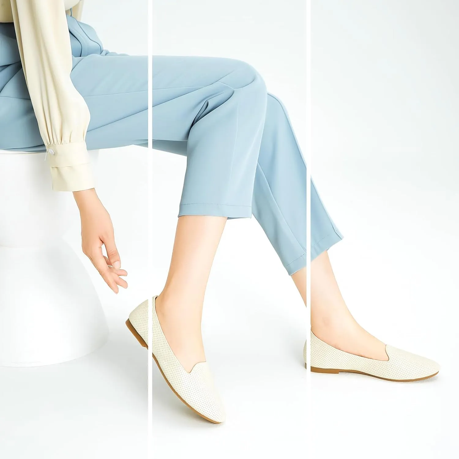 Ballet Flats Shoes for Women Dress Shoes Comfortable Dressy Casual Business Slip on Shoes Loafers