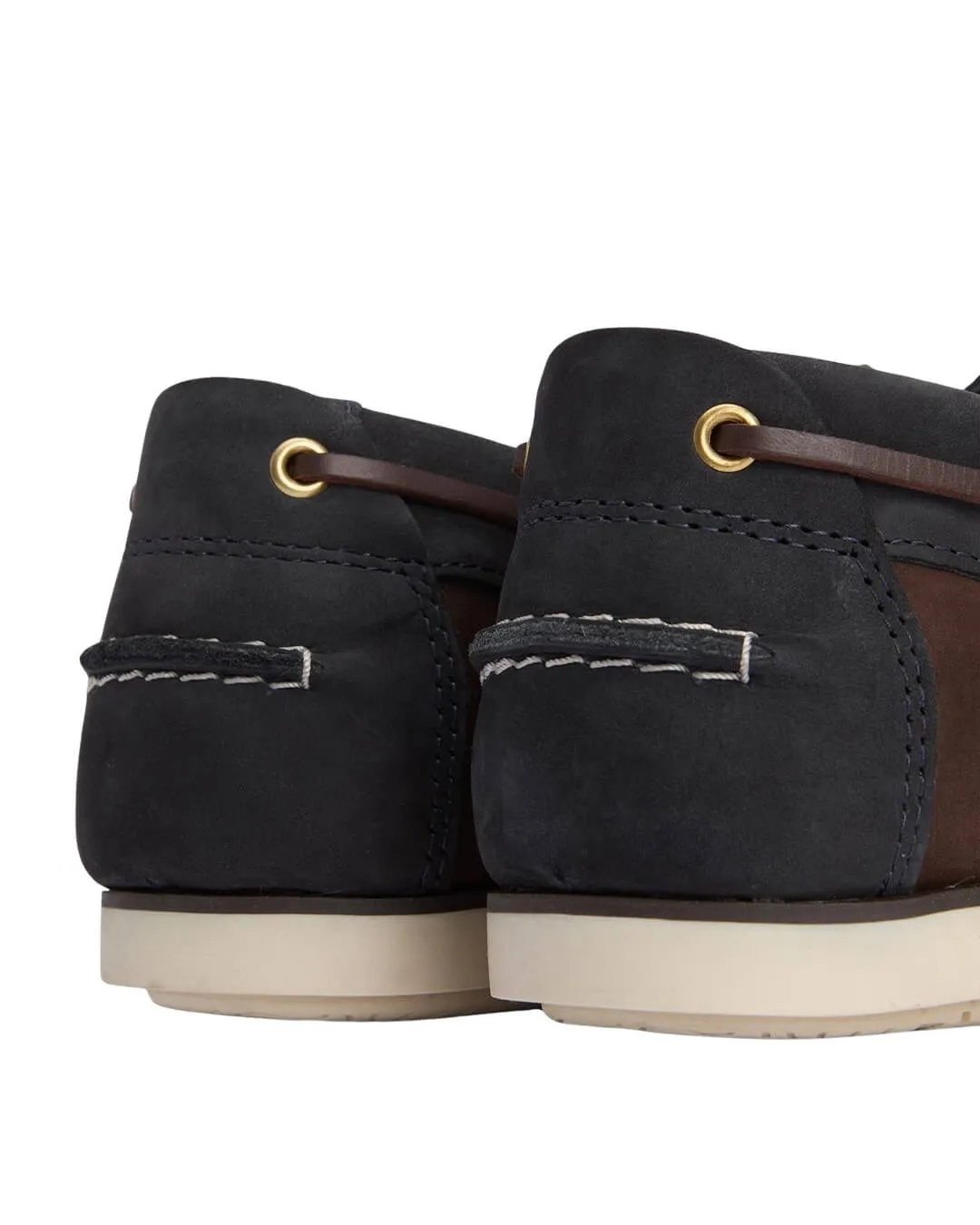 Barbour Wake Leather Men's Boat Shoes Brown