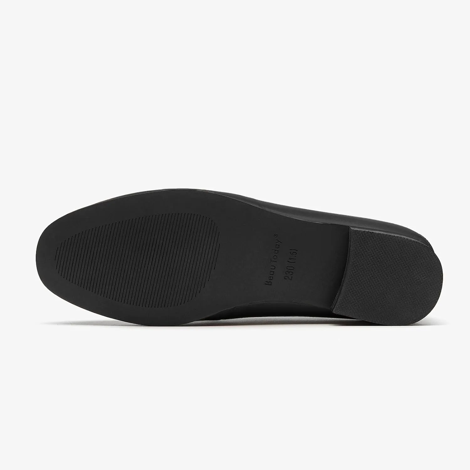 BEAU TODAY Loafers for Women Flats Shoes, Women’s Leather Penny Loafers, Comfortable Slip-on Business Casual Loafers Pointed Toe Non-Slip Office Work Trendy Ladies Flat Dress Shoes