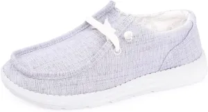 BENEKER Women's Loafers Slip On Low Top Sneakers Casual Boat Shoes Comfortable Walking Flats Breathable Canvas Shoes