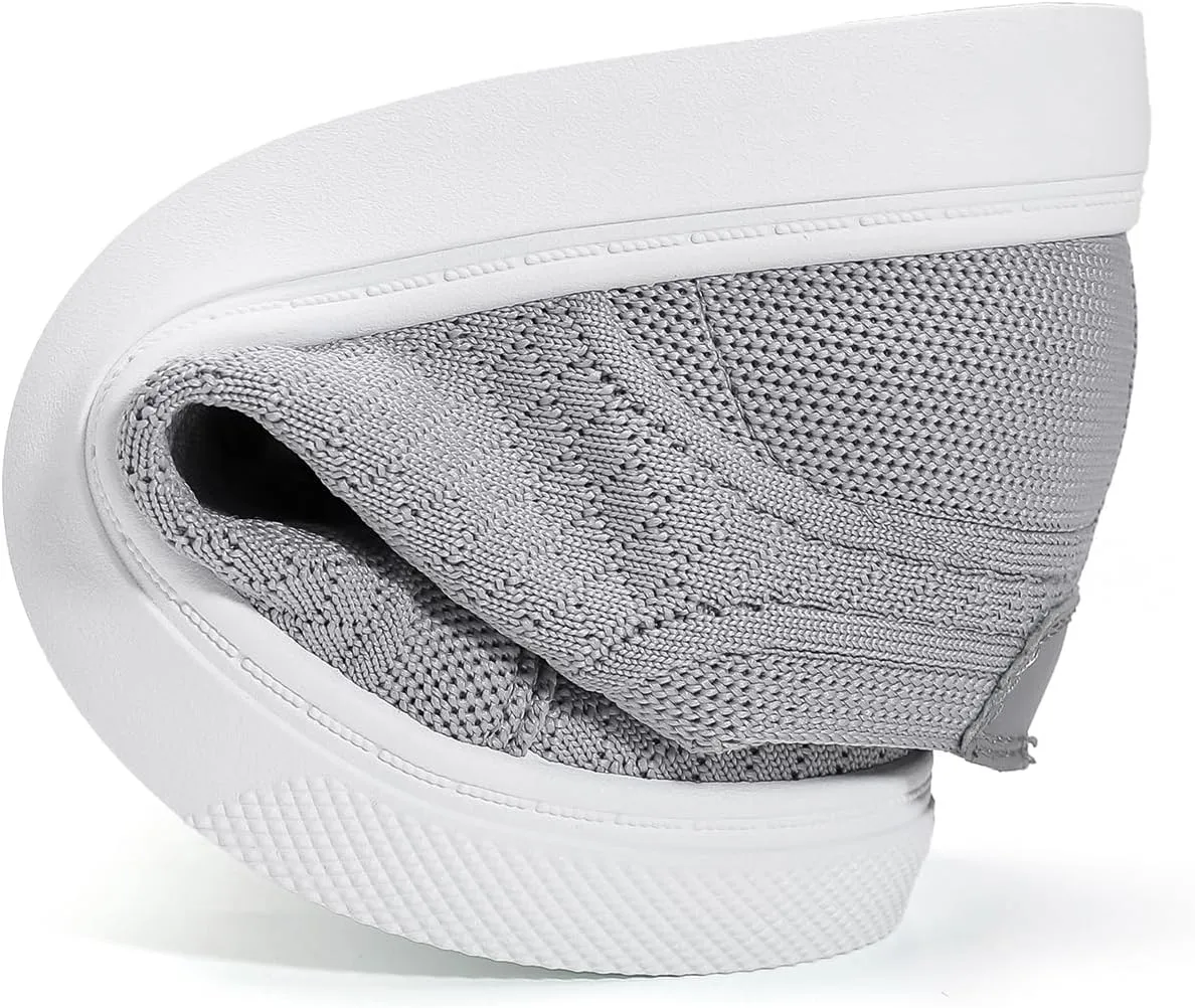 Betrue Breathable Slip On Shoes for Women, Womens Casual Boat Loafers Walking Shoes, Lightweight Canvas Lace Up Loafers Shoes for Women