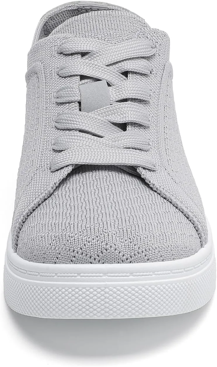 Betrue Breathable Slip On Shoes for Women, Womens Casual Boat Loafers Walking Shoes, Lightweight Canvas Lace Up Loafers Shoes for Women