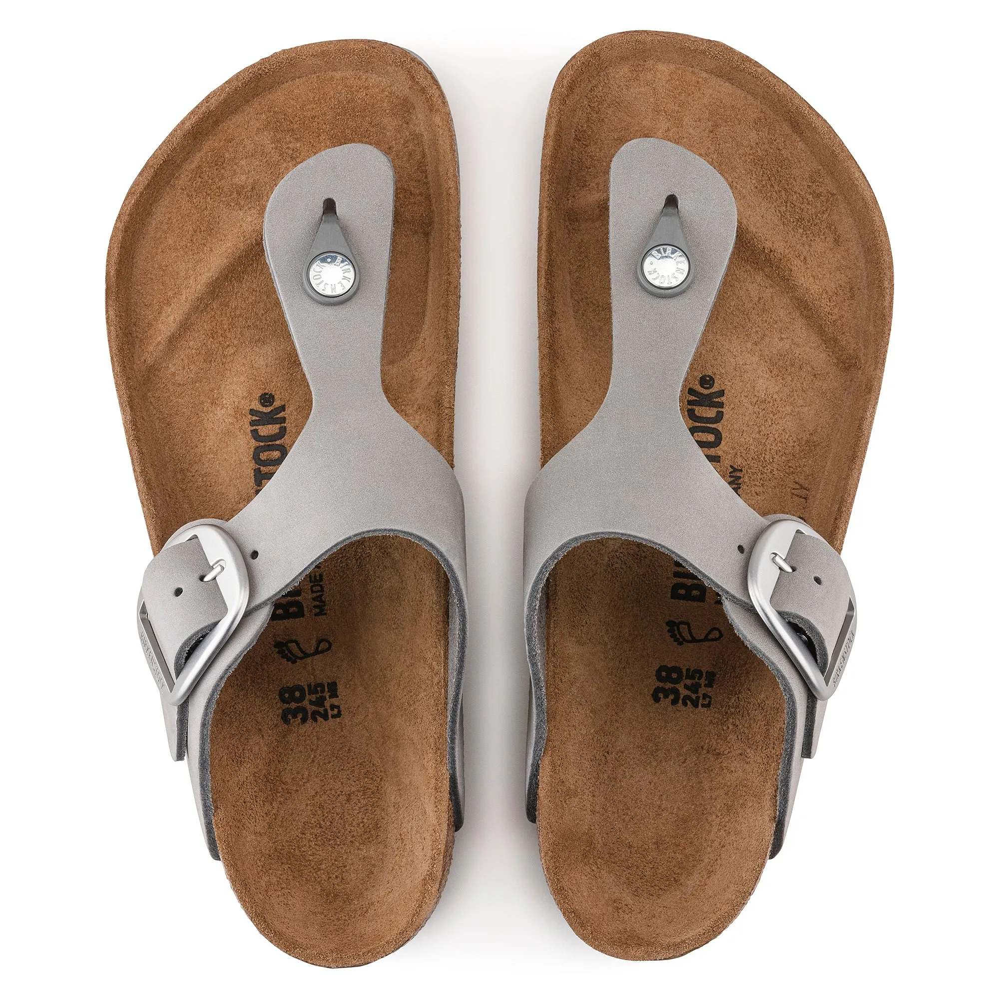 Birkenstock Gizeh Big Buckle dove gray nubuck