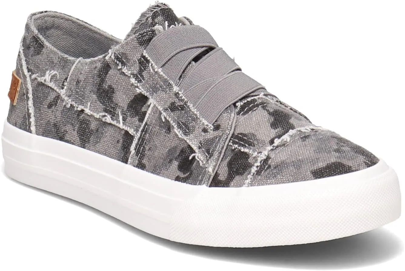 Blowfish Malibu Marley - Shoes for Women - Canvas Upper - Rubber Outsole - Cushioned Fabric Footbed Dark Gray Peppercorn Camo 6 M