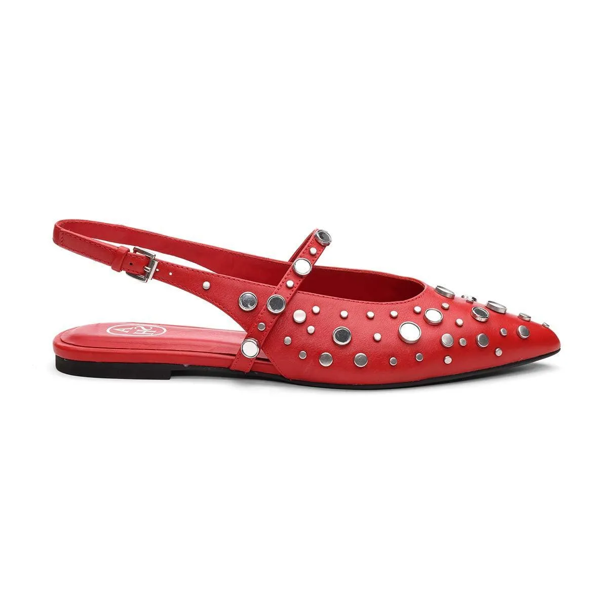 Brenda Studded Slingback Ballet Flat
