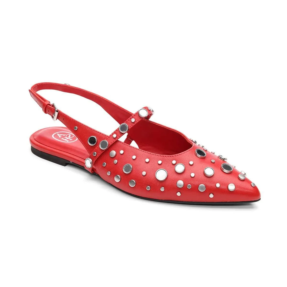 Brenda Studded Slingback Ballet Flat