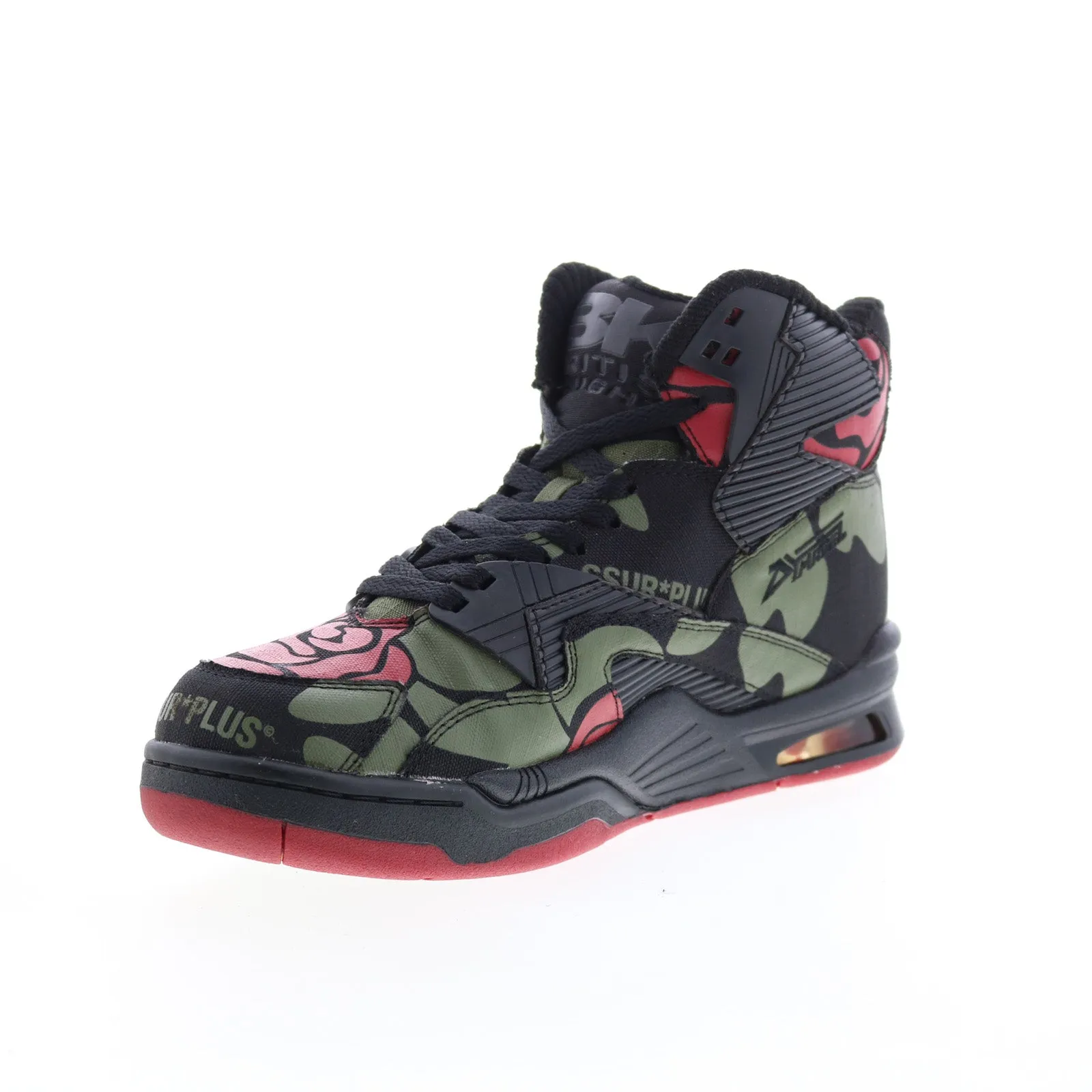 British Knights Ssur*Plus X Control Hi Rose Camo Mens Black Sneakers Shoes
