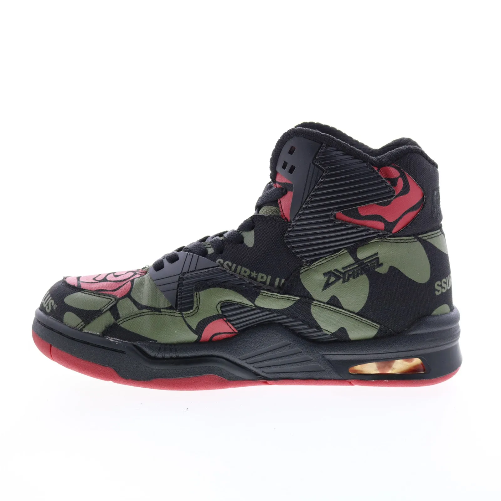 British Knights Ssur*Plus X Control Hi Rose Camo Mens Black Sneakers Shoes