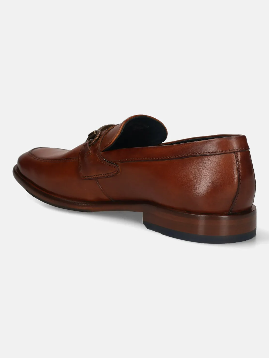 bugatti Cognac Premium Leather Slip-ons Formal