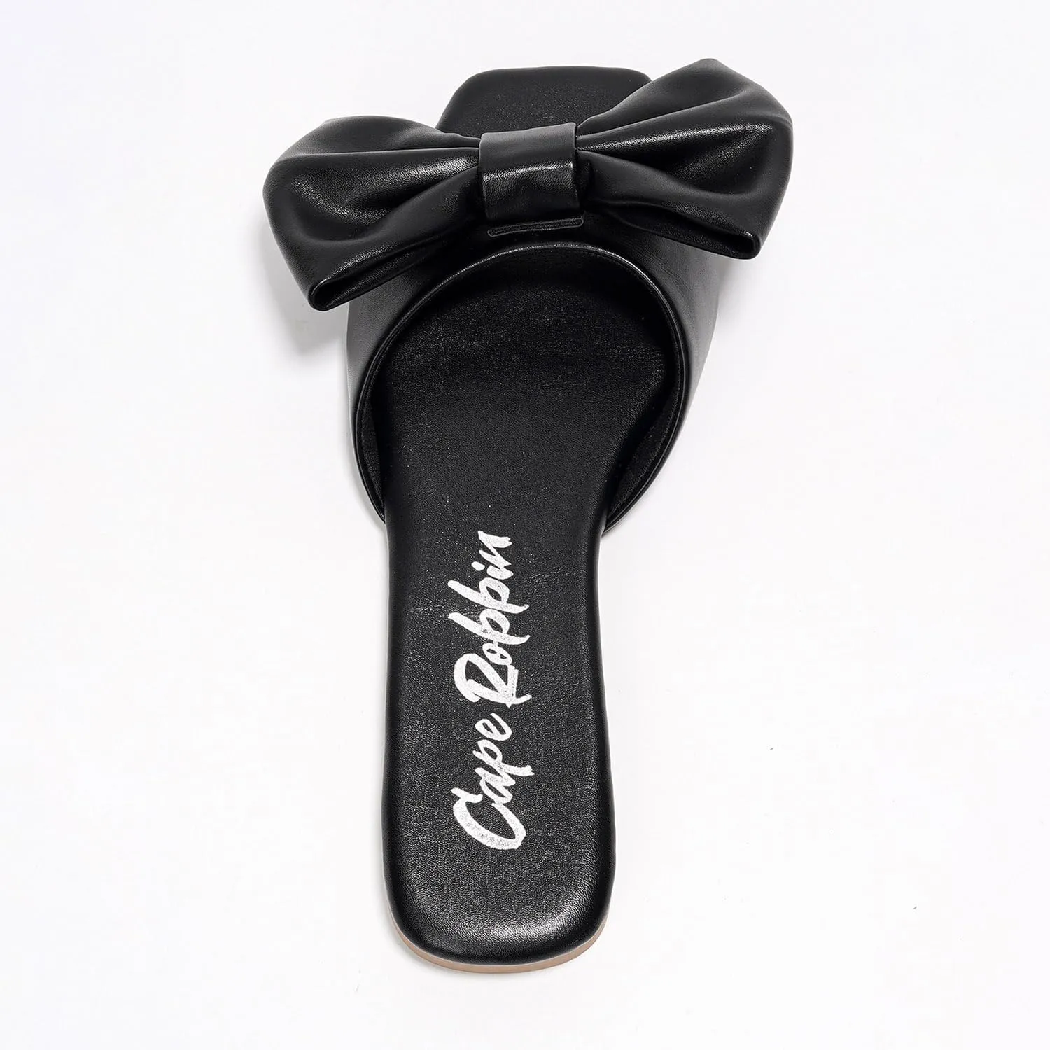 Cape Robbin Juju Sandals Slides for Women, Womens Mules Slip On Shoes with Bow - Sandals Slides for Women, Womens Mules Slip On Shoes with Bow
