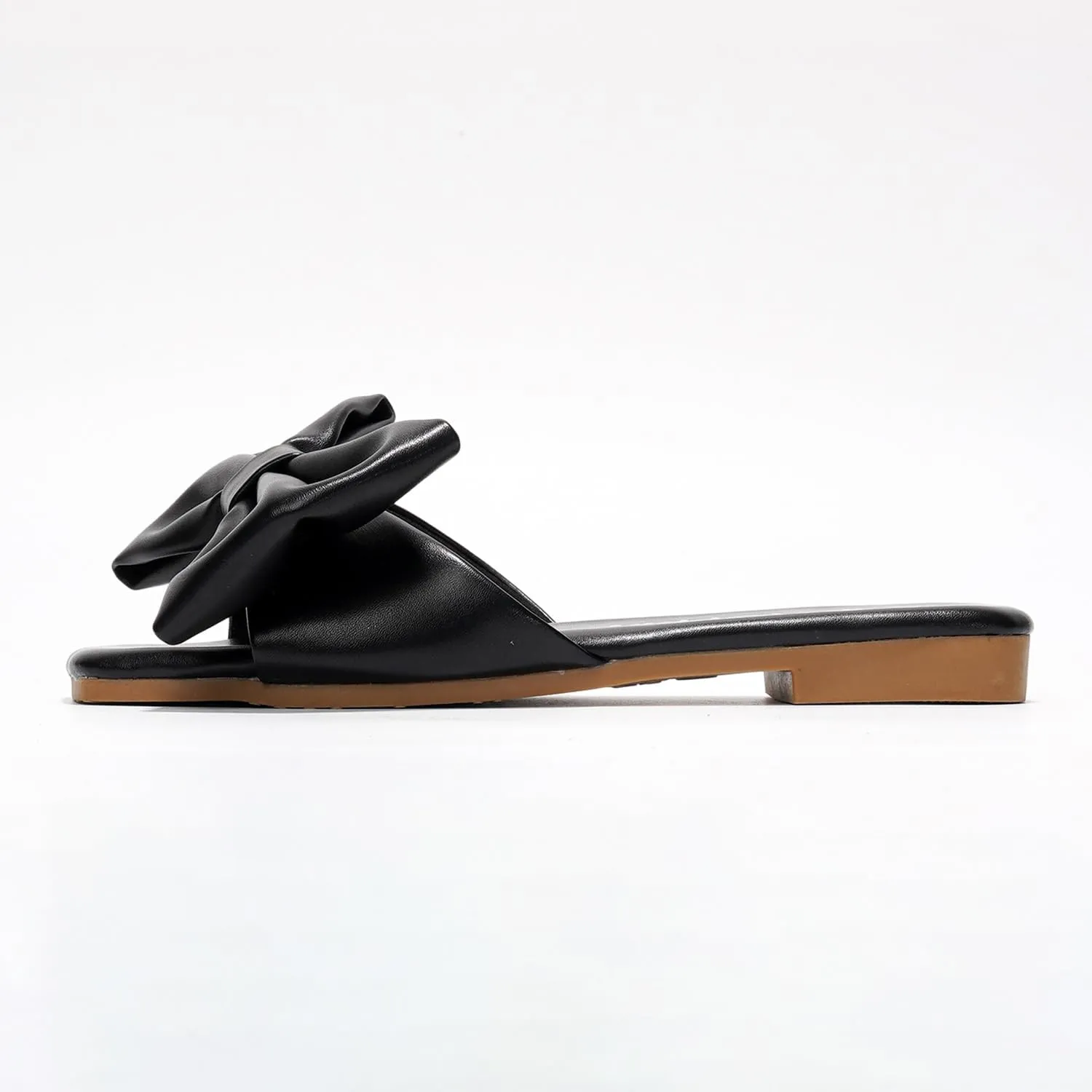 Cape Robbin Juju Sandals Slides for Women, Womens Mules Slip On Shoes with Bow - Sandals Slides for Women, Womens Mules Slip On Shoes with Bow