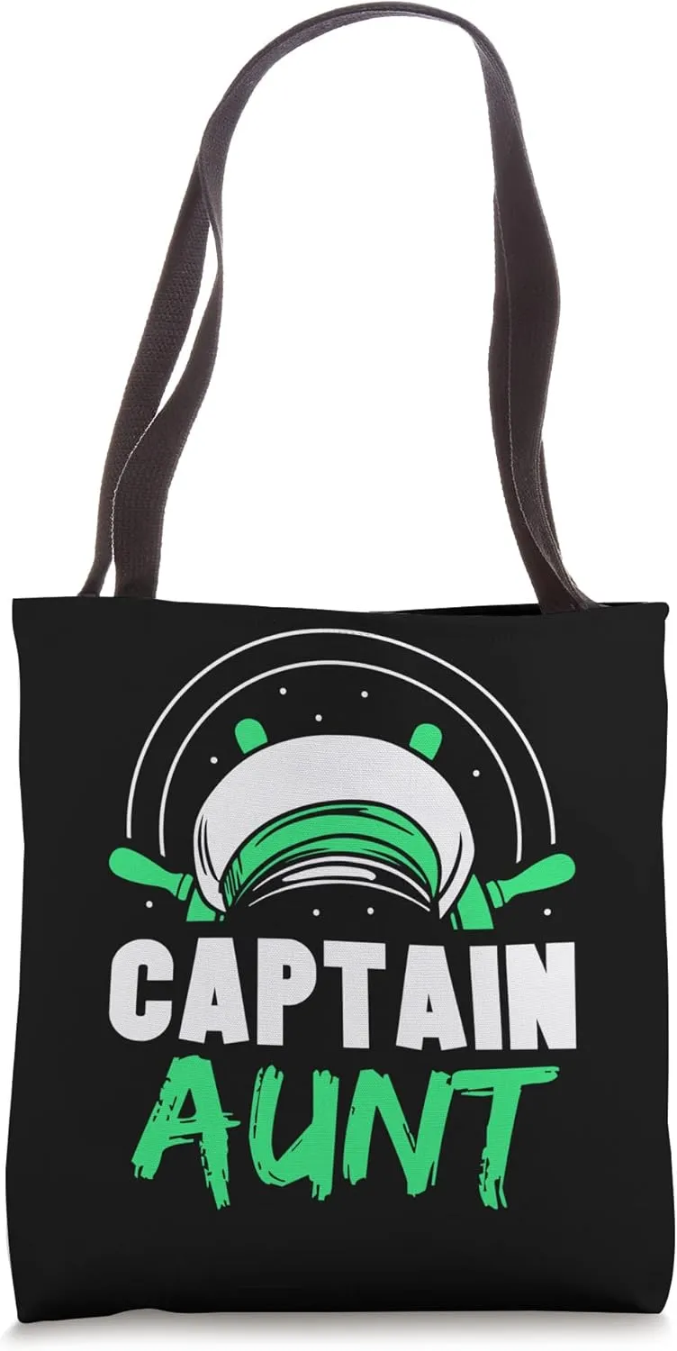 Captain Aunt Yacht Ship Skipper Boat Tote Bag