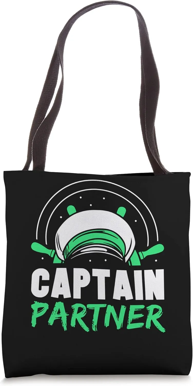 Captain Partner Ship Skipper Boat Yacht Tote Bag
