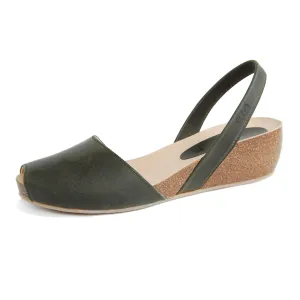 Cardona Avarcas Cork Wedge in Khaki