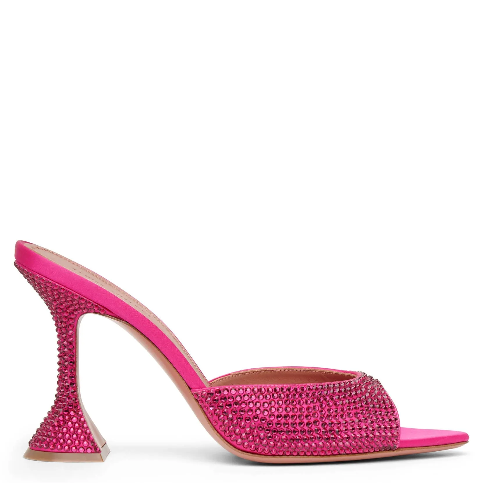 Caroline 95 pink crystal mules