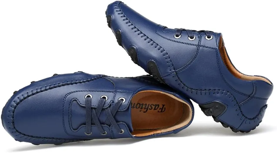 ChicWind Men's Comfy Driving Car Leather Loafers Boat Shoes Moccasins