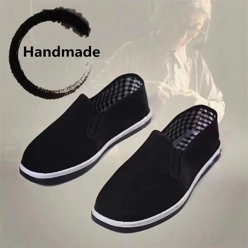 Chinese Traditional Old Beijing Shoes Kung Fu Tai Chi Shoes Breathable and Comfortable Walking Driving Shoes