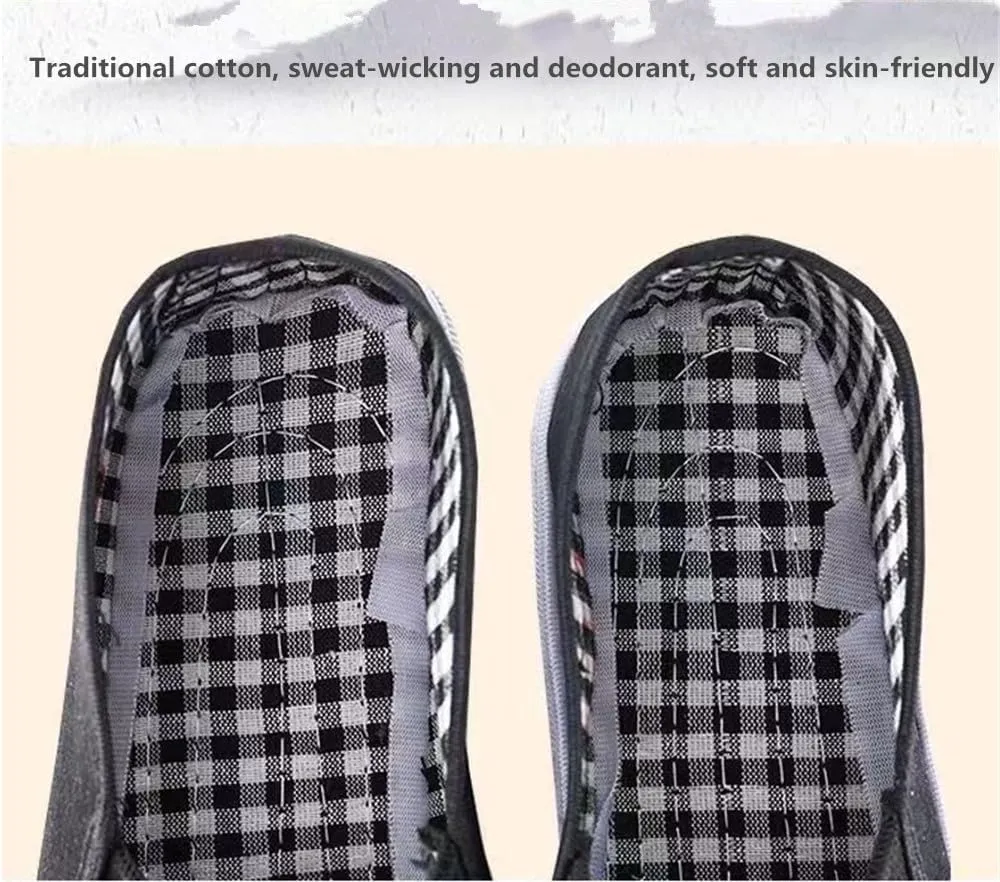 Chinese Traditional Old Beijing Shoes Kung Fu Tai Chi Shoes Breathable and Comfortable Walking Driving Shoes