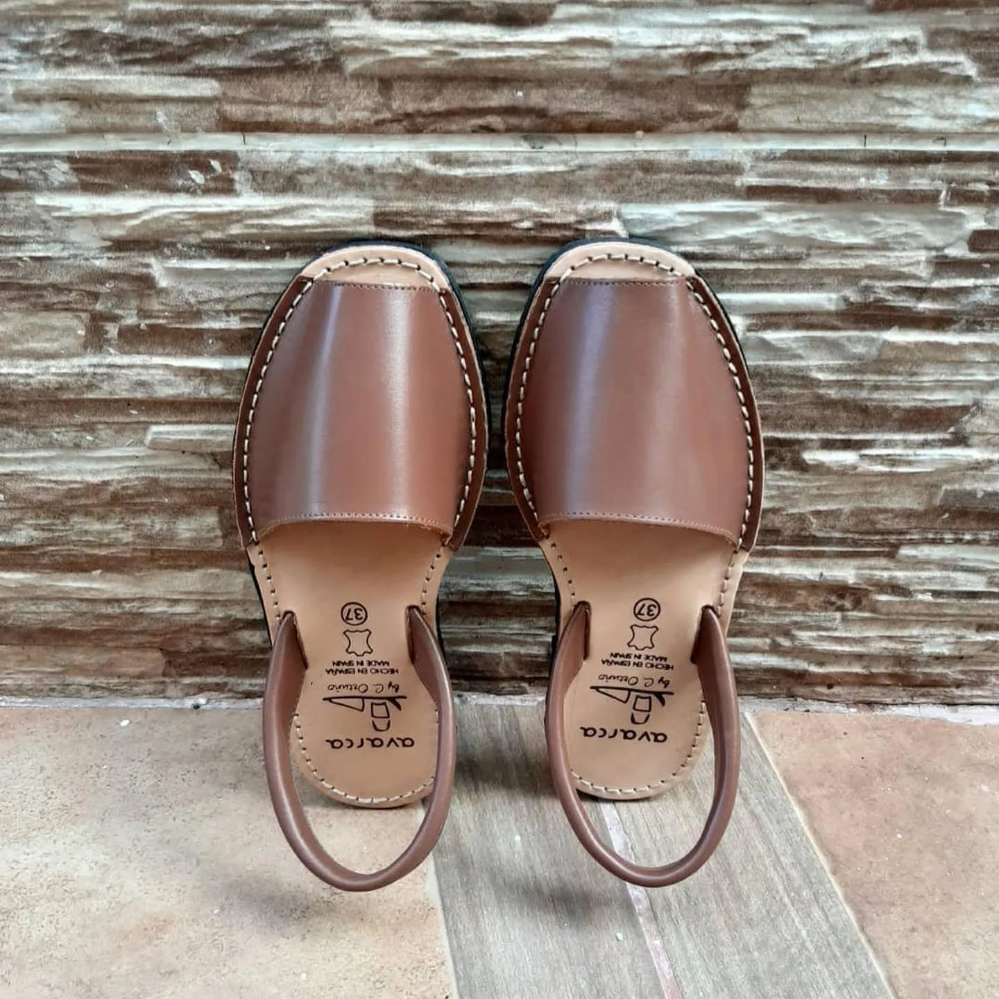 Classic TAN Ladies Leather Sandal - TOPSELLERS