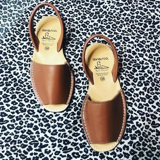 Classic TAN Ladies Leather Sandal - TOPSELLERS
